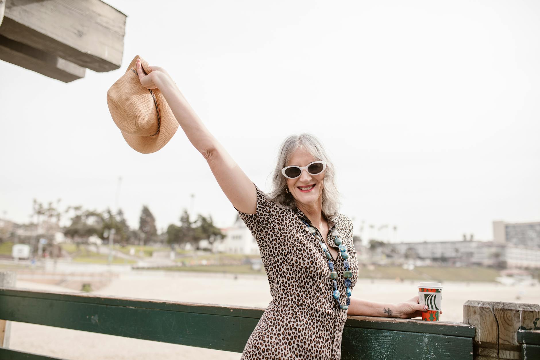 healthy sunny fashion beach
